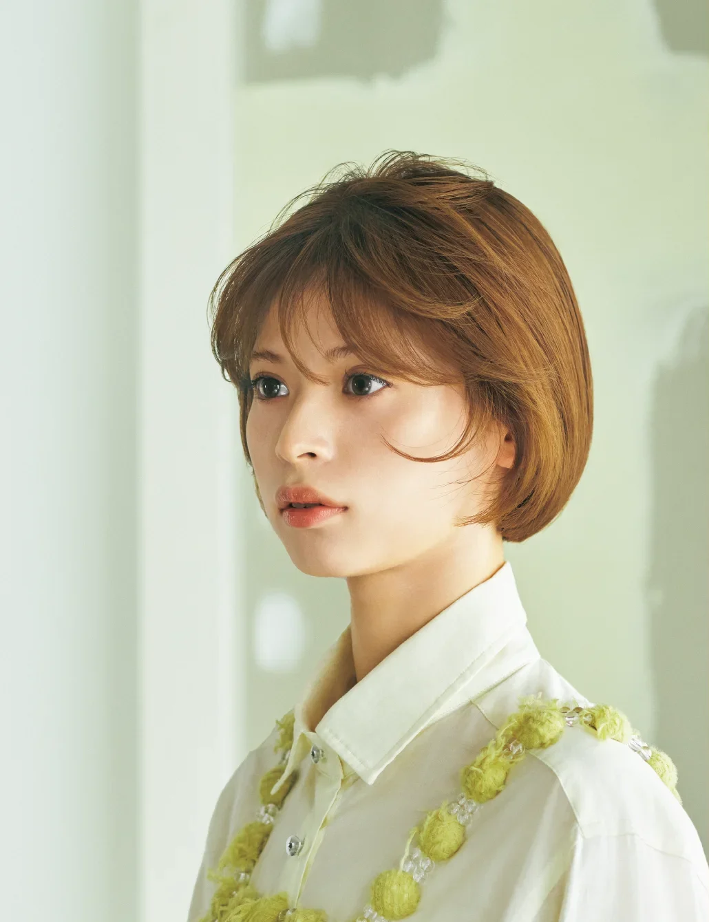 アジアンカラーFES DEEP LIFT ライムイエローのヘアカラースタイル